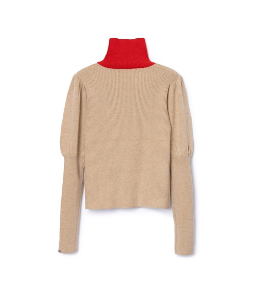 NON TOKYO(ノントーキョー)の「NON TOKYO/ノントーキョー/PUFFSLEEVE KNIT(ニット/セーター・レディース・グレー/ベージュ/ネイビー・1/2)」の7枚目の写真