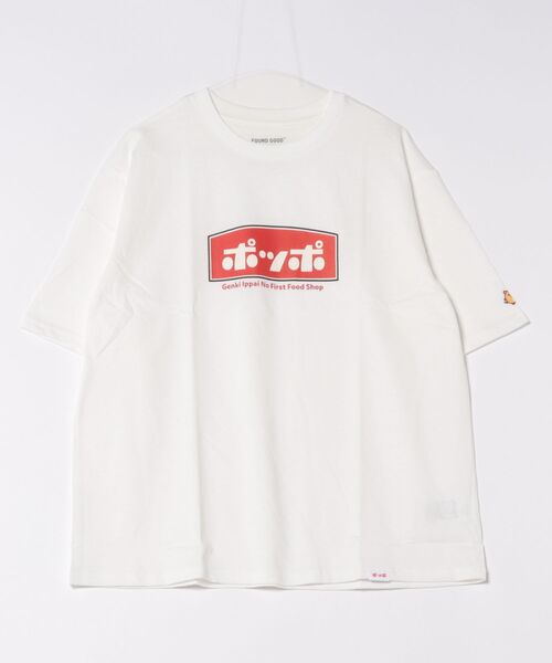 FOUND GOOD（ファウンドグッド）の「「ポッポ」Ｔシャツ（Tシャツ/カットソー・メンズ・ホワイト系5/グレー系8・MEDIUM/SMALL/LARGE）」の2枚目の写真