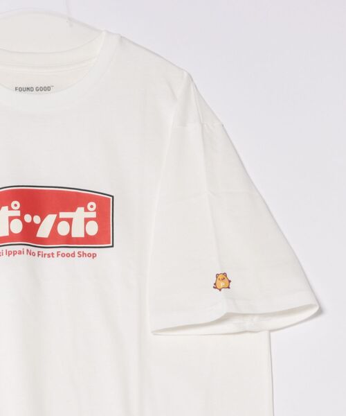 FOUND GOOD（ファウンドグッド）の「「ポッポ」Ｔシャツ（Tシャツ/カットソー・メンズ・ホワイト系5/グレー系8・MEDIUM/SMALL/LARGE）」の3枚目の写真