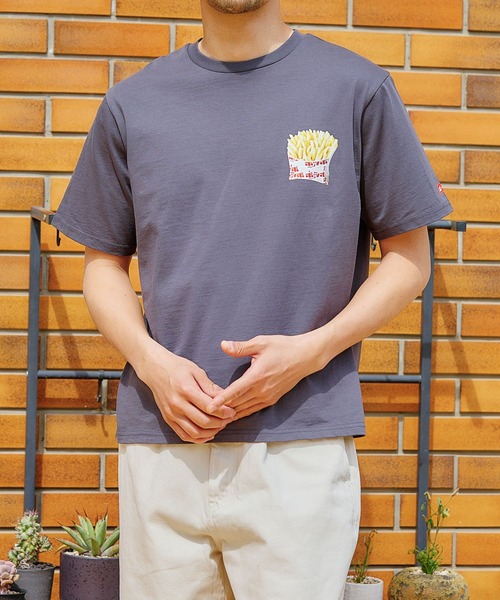 FOUND GOOD（ファウンドグッド）の「「ポッポ」Ｔシャツ（Tシャツ/カットソー・メンズ・ホワイト系5/グレー系8・MEDIUM/SMALL/LARGE）」の12枚目の写真