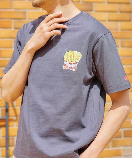 FOUND GOOD（ファウンドグッド）の「「ポッポ」Ｔシャツ（Tシャツ/カットソー・メンズ・ホワイト系5/グレー系8・MEDIUM/SMALL/LARGE）」の13枚目の写真