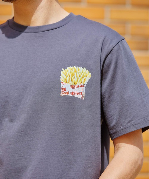 FOUND GOOD（ファウンドグッド）の「「ポッポ」Ｔシャツ（Tシャツ/カットソー・メンズ・ホワイト系5/グレー系8・MEDIUM/SMALL/LARGE）」の14枚目の写真