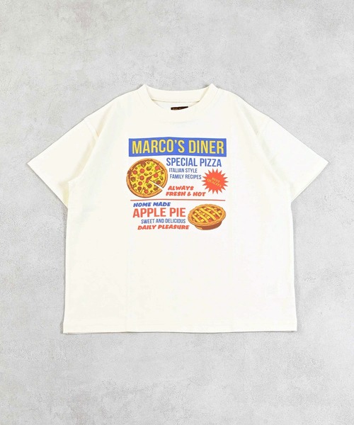 Life Support Products(ライフサポートプロダクツ)の「半袖グラフィックTシャツ(Tシャツ/カットソー・キッズ・ブラウン/ライトブルー/エメラルド/ライトピンク/ブラック/マスタード/パープル/オフホワイト/ブルー/アイボリー・110/100/95/90/80/150/140/130/120)」の2枚目の写真