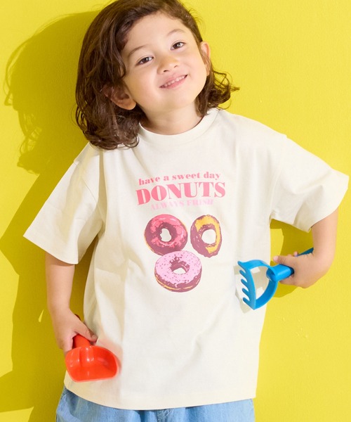 Life Support Products(ライフサポートプロダクツ)の「半袖グラフィックTシャツ(Tシャツ/カットソー・キッズ・ブラウン/ライトブルー/エメラルド/ライトピンク/ブラック/マスタード/パープル/オフホワイト/ブルー/アイボリー・110/100/95/90/80/150/140/130/120)」の3枚目の写真