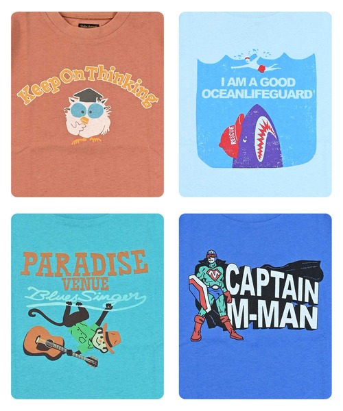 Life Support Products(ライフサポートプロダクツ)の「半袖グラフィックTシャツ(Tシャツ/カットソー・キッズ・ブラウン/ライトブルー/エメラルド/ライトピンク/ブラック/マスタード/パープル/オフホワイト/ブルー/アイボリー・110/100/95/90/80/150/140/130/120)」の22枚目の写真