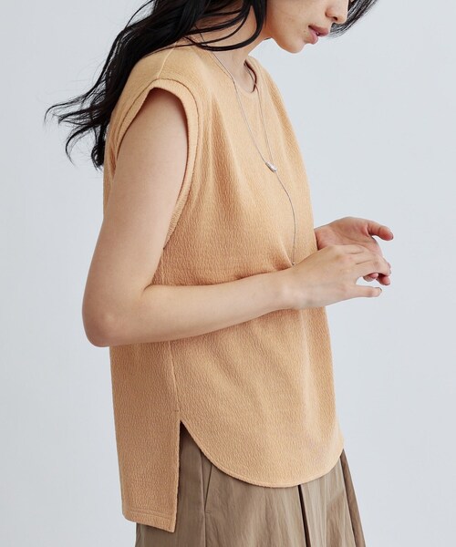 GALLEST（ギャレスト）の「【再入荷】バックシャンノースリTシャツ（Tシャツ/カットソー・レディース・ブラウン系/ブラック/ホワイト/ベージュ・38）」の17枚目の写真