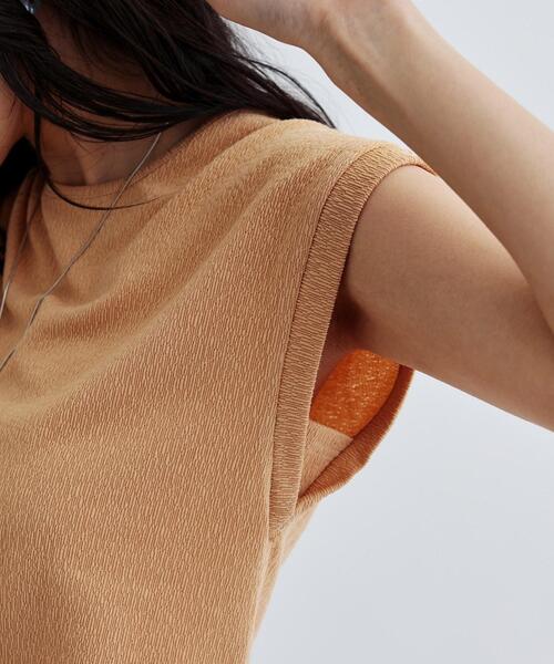 GALLEST（ギャレスト）の「【再入荷】バックシャンノースリTシャツ（Tシャツ/カットソー・レディース・ブラウン系/ブラック/ホワイト/ベージュ・38）」の19枚目の写真