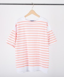 natiam バスクTシャツ　ピンク natiam バスクTシャツ ピンクの通販 by 洋の朝｜ラクマ
