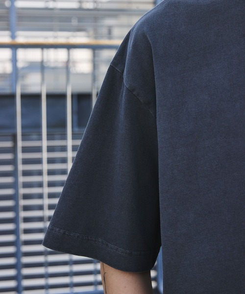 ANEDIST(アンディスト)の「ハートロゴ刺繍ピグメント加工Tシャツ(Tシャツ/カットソー・メンズ・ブラック・L/M)」の5枚目の写真