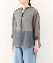 MICO COULIER | シアーリネンライクシャツ(シャツ/ブラウス)