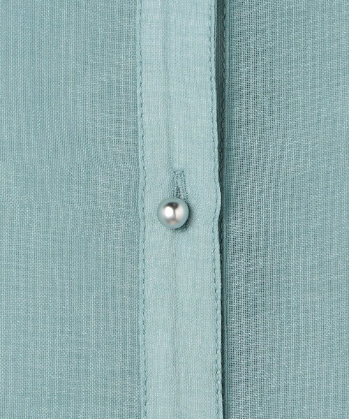 MICO COULIER(ミコクリエ)の「シアーリネンライクシャツ(シャツ/ブラウス・レディース・ライトブルー/カーキ/チャコールグレー/ベージュ・38)」の21枚目の写真