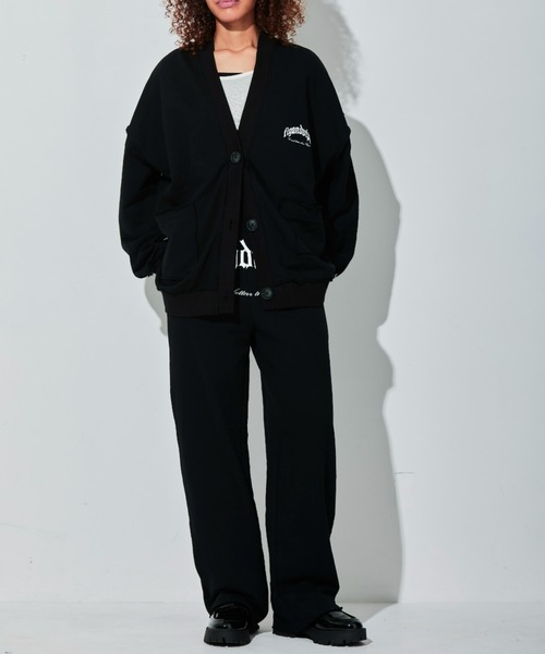 FIG&VIPER（フィグアンドバイパー）の「アウトシームlogoスウェットカーデ（カーディガン/ボレロ・レディース・ライトグレー/ブラック/ライトピンク・FREE）」の7枚目の写真