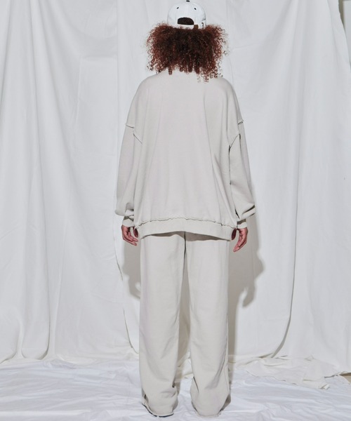 FIG&VIPER（フィグアンドバイパー）の「アウトシームlogoスウェットカーデ（カーディガン/ボレロ・レディース・ライトグレー/ブラック/ライトピンク・FREE）」の12枚目の写真