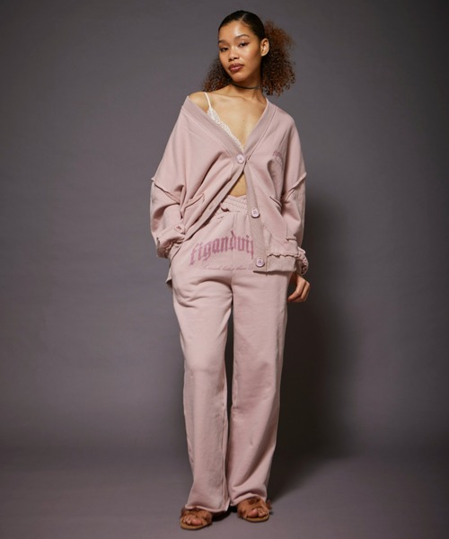 FIG&VIPER（フィグアンドバイパー）の「アウトシームlogoスウェットカーデ（カーディガン/ボレロ・レディース・ライトグレー/ブラック/ライトピンク・FREE）」の17枚目の写真