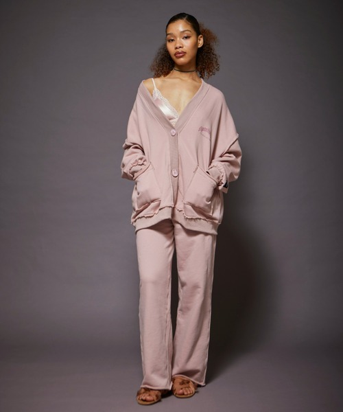 FIG&VIPER（フィグアンドバイパー）の「アウトシームlogoスウェットカーデ（カーディガン/ボレロ・レディース・ライトグレー/ブラック/ライトピンク・FREE）」の18枚目の写真