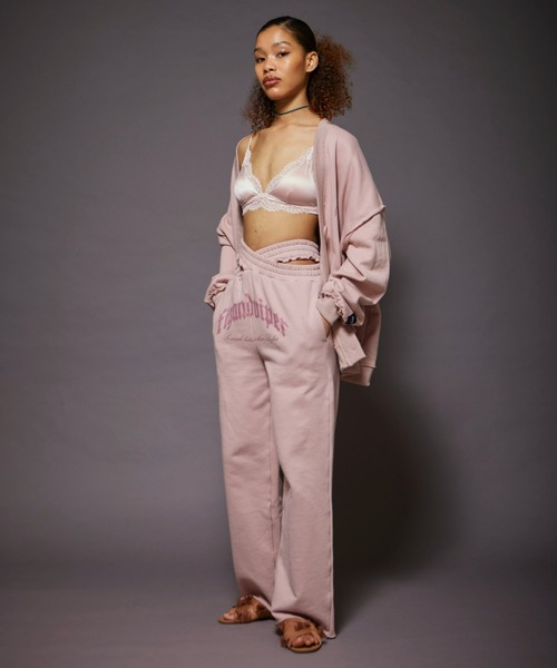 FIG&VIPER（フィグアンドバイパー）の「アウトシームlogoスウェットカーデ（カーディガン/ボレロ・レディース・ライトグレー/ブラック/ライトピンク・FREE）」の19枚目の写真