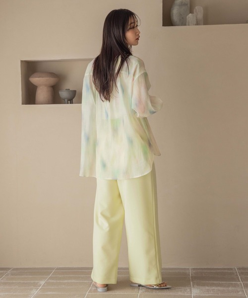 LOWRYS FARM(ローリーズファーム)の「ハイウエストタックパンツ 327042(その他パンツ・レディース・ブラック/ベージュ/イエロー・FREE)」の10枚目の写真