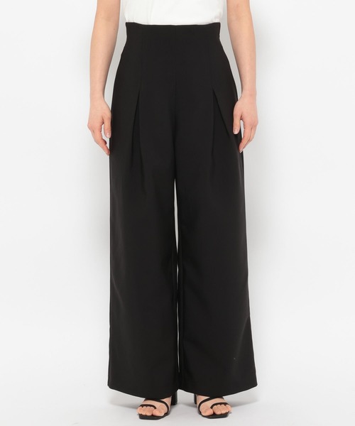 LOWRYS FARM(ローリーズファーム)の「ハイウエストタックパンツ 327042(その他パンツ・レディース・ブラック/ベージュ/イエロー・FREE)」の12枚目の写真