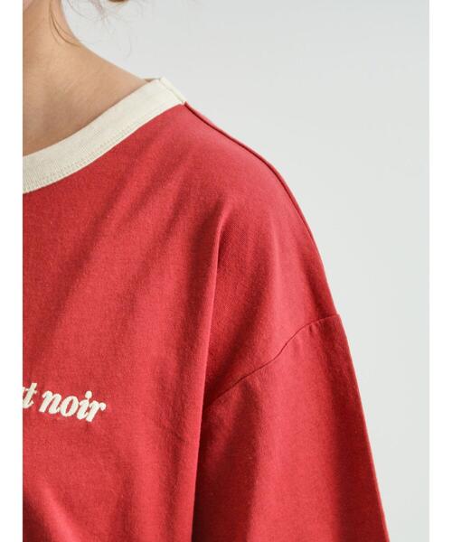 SM2(エスエムツー)の「オーバーサイズリンガーTシャツ(Tシャツ/カットソー・レディース・クリーム/ベージュ/レッド/グレー・F)」の10枚目の写真