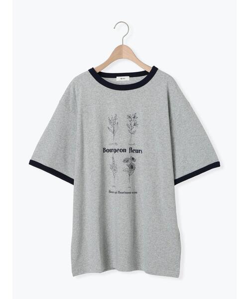 SM2(エスエムツー)の「オーバーサイズリンガーTシャツ(Tシャツ/カットソー・レディース・クリーム/ベージュ/レッド/グレー・F)」の15枚目の写真