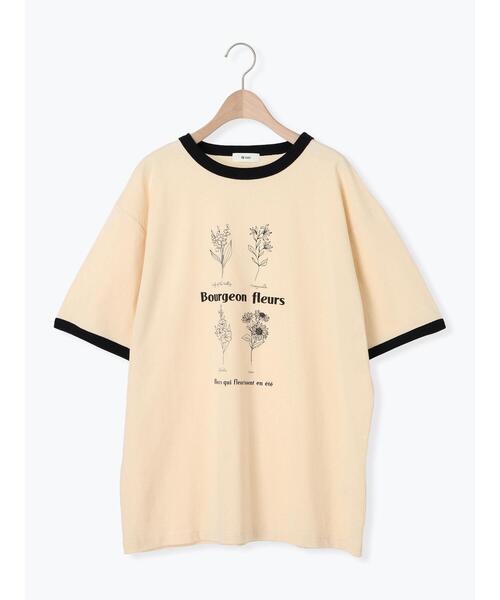 SM2(エスエムツー)の「オーバーサイズリンガーTシャツ(Tシャツ/カットソー・レディース・クリーム/ベージュ/レッド/グレー・F)」の16枚目の写真