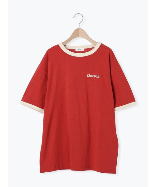 SM2(エスエムツー)の「オーバーサイズリンガーTシャツ(Tシャツ/カットソー・レディース・クリーム/ベージュ/レッド/グレー・F)」の18枚目の写真