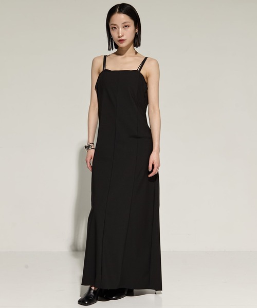 STUDIOUS（ステュディオス）の「【STUDIOUS/ステュディオス】2way Camisole Dress/キャミソールワンピ（ワンピース・レディース・ストライプ/ブラック・FREE）」の11枚目の写真