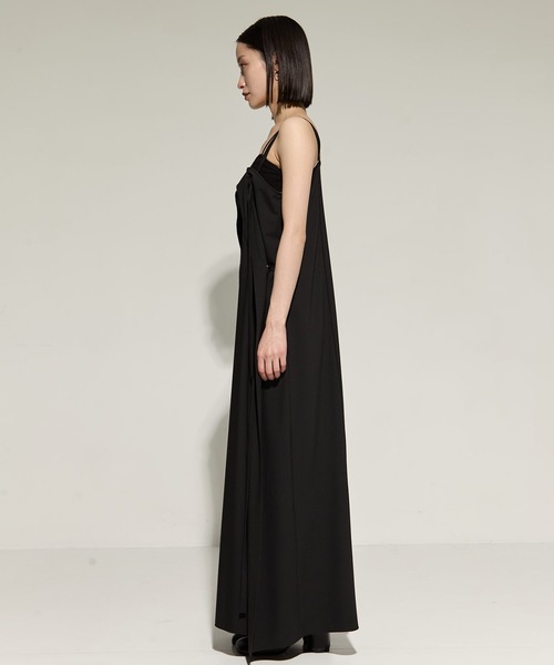 STUDIOUS（ステュディオス）の「【STUDIOUS/ステュディオス】2way Camisole Dress/キャミソールワンピ（ワンピース・レディース・ストライプ/ブラック・FREE）」の9枚目の写真