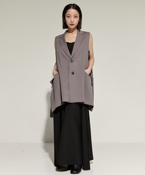 STUDIOUS（ステュディオス）の「【STUDIOUS/ステュディオス】2way Camisole Dress/キャミソールワンピ（ワンピース・レディース・ストライプ/ブラック・FREE）」の6枚目の写真