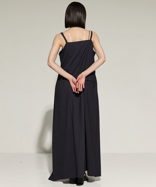 STUDIOUS（ステュディオス）の「【STUDIOUS/ステュディオス】2way Camisole Dress/キャミソールワンピ（ワンピース・レディース・ストライプ/ブラック・FREE）」の19枚目の写真