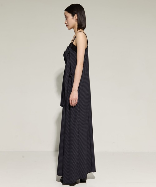 STUDIOUS（ステュディオス）の「【STUDIOUS/ステュディオス】2way Camisole Dress/キャミソールワンピ（ワンピース・レディース・ストライプ/ブラック・FREE）」の21枚目の写真