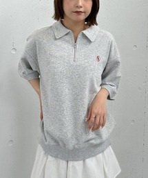 ハーフＺＩＰポロスウェット