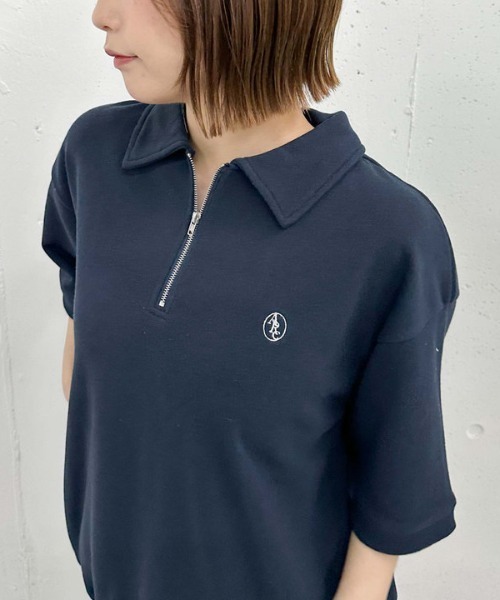 トップス Archive zip up polo Archive zip up polo