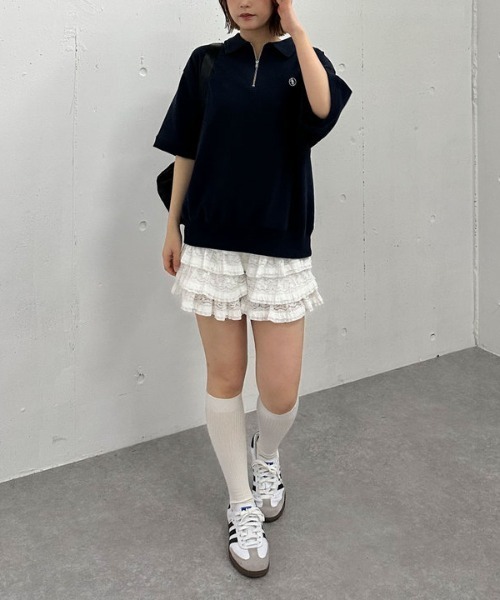 セール】ハーフZIPポロスウェット（スウェット）｜archives