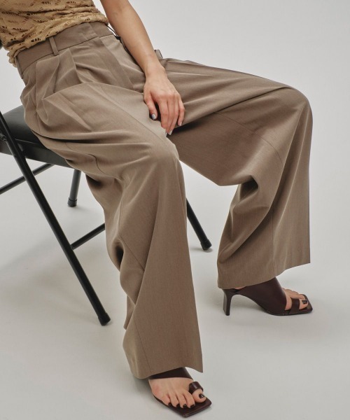TODAYFUL（トゥデイフル）の「TODAYFUL Twill Wide Trousers 12510707（その他パンツ・レディース・ブラック/ベージュ/オリーブ・38/36）」の3枚目の写真