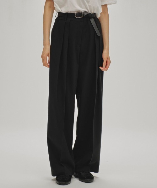 TODAYFUL（トゥデイフル）の「TODAYFUL Twill Wide Trousers 12510707（その他パンツ・レディース・ブラック/ベージュ/オリーブ・38/36）」の2枚目の写真