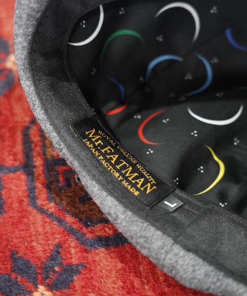 MRFATMAN（ミスターファットマン）の「LUCKY DAN LIGHT MELTON（キャスケット・メンズ・ブラック/グレー・M/L）」の10枚目の写真