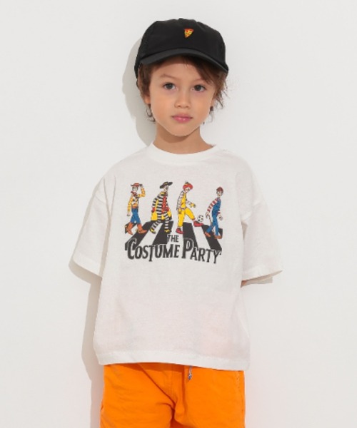 Ocean&Ground（オーシャン&グラウンド）の「COSTUME PARTYﾌﾟﾘﾝﾄTｼｬﾂ（Tシャツ/カットソー・キッズ・ホワイト/ブラック・80/90/100/110/120/130/140）」の14枚目の写真