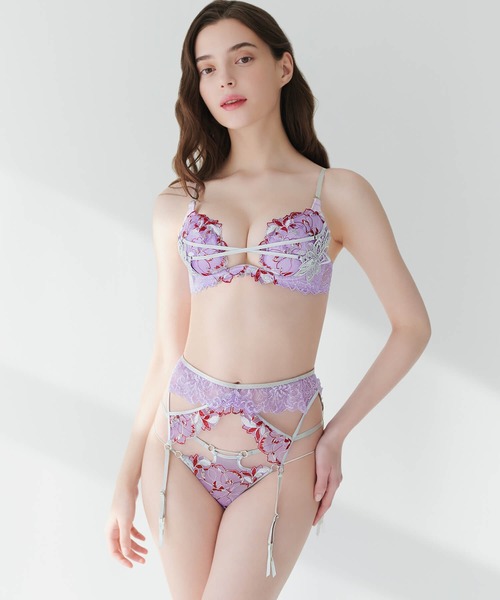 LINGERIEAM（ランジェリアム）の「キャプティブフラワー　トリックリフト（D・Eカップ）（ブラジャー・レディース・ライラック/ブルー/レッド・D65/D75/E65/E70/E75/D70）」の10枚目の写真