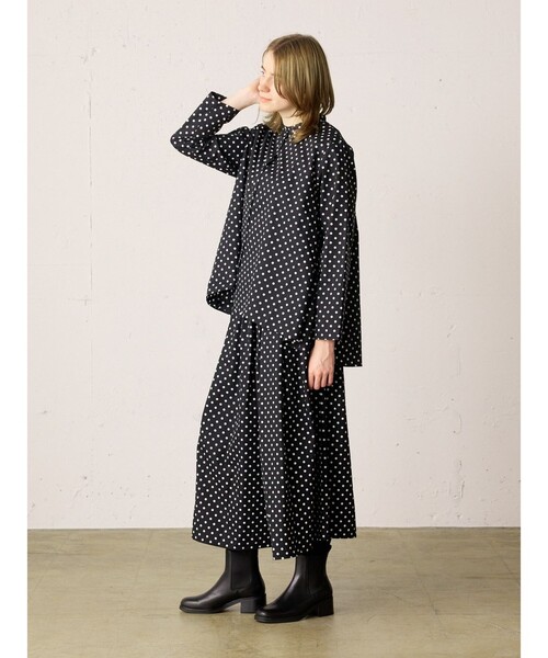 MidiUmi(ミディウミ)の「MidiUmi ドットシャツ(シャツ/ブラウス・レディース・キナリ/ネイビー/ブラック/ブラック系その他・FREE)」の20枚目の写真