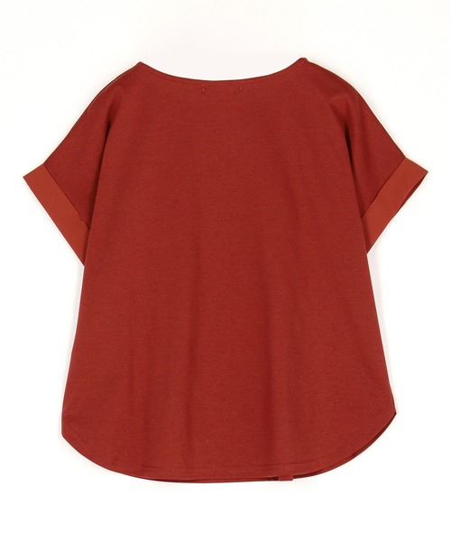 NICOLE white（ニコルホワイト）の「エンボス刺繍Tシャツ（Tシャツ/カットソー・レディース・チャコール/レッド/オフホワイト・FREE）」の13枚目の写真