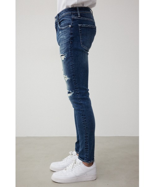 AZUL by moussy（アズールバイマウジー）の「AZUL DENIM リペアスキニー（デニムパンツ・メンズ・ライトブラック/ブラック/ブルー/ライトブルー・SMALL/MEDIUM/LARGE/X-LARGE/X-SMALL）」の17枚目の写真