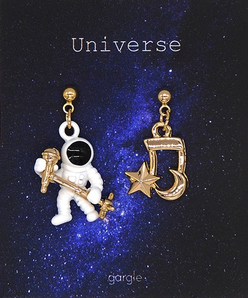 gargle(ガーグル)の「gargle ガーグル:宇宙シリーズ 宇宙バンド マイク ギター ピアス(ピアス(両耳用)・レディース・B/A・FREE)」の8枚目の写真