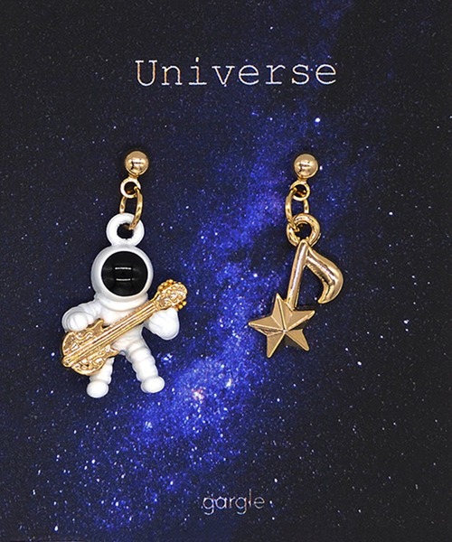 gargle(ガーグル)の「gargle ガーグル:宇宙シリーズ 宇宙バンド マイク ギター ピアス(ピアス(両耳用)・レディース・B/A・FREE)」の9枚目の写真