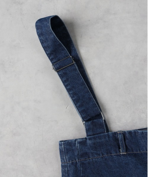 Right-on(ライトオン)の「【HONEYSUCKLE ROSE】ライトオンスデニムサロペット(サロペット/オーバーオール・レディース・ダークインディゴブルー・M/L)」の6枚目の写真