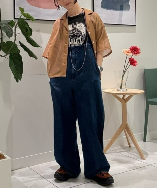 Right-on(ライトオン)の「【HONEYSUCKLE ROSE】ライトオンスデニムサロペット(サロペット/オーバーオール・レディース・ダークインディゴブルー・M/L)」の14枚目の写真