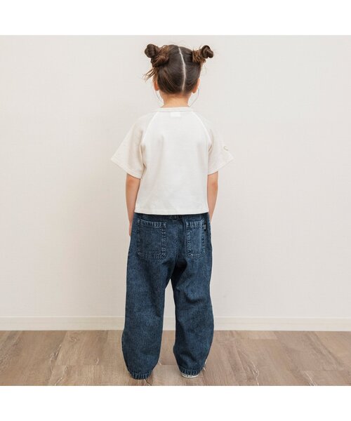 BREEZE（ブリーズ）の「【ジュニア対応】フリンジデニムストレートパンツ（その他パンツ・キッズ・ブラック/ブルー・80/90/100/110/120/130/140）」の4枚目の写真