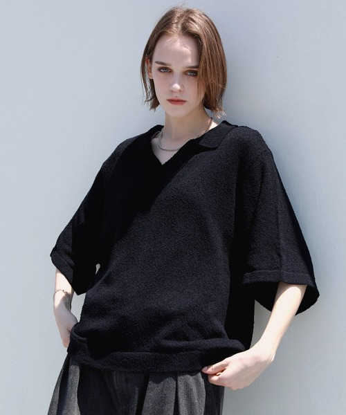 grasshopper0127さん専用 ショート丈ブークレスキッパーニットポロ（ニット/セーター）｜ROCHEM