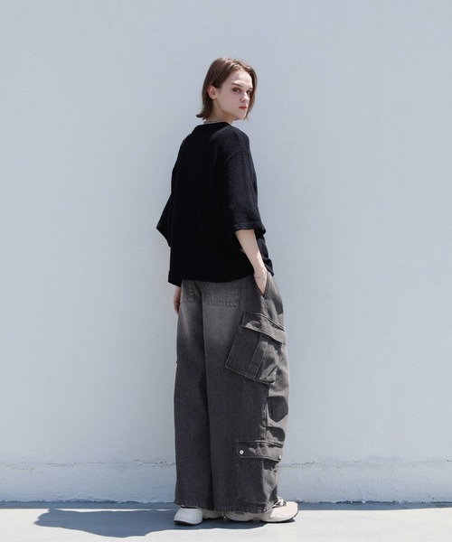 ROCHEM（ローシェン）の「ショート丈ブークレスキッパーニットポロ（ニット/セーター・メンズ・グレー/ブルー/ブラック・XS/S/M/L）」の19枚目の写真