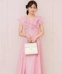 WILLSELECTION | チュールレイヤードフリルストライプワンピース(ワンピース)